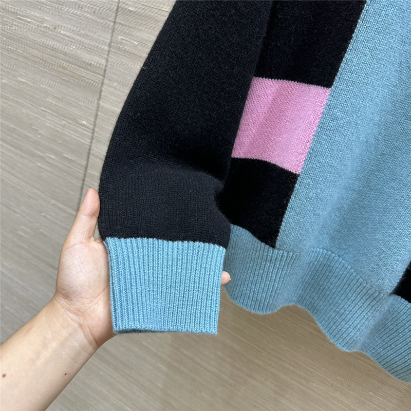 H**me5 lettres equestres long-sleeve sweater blue