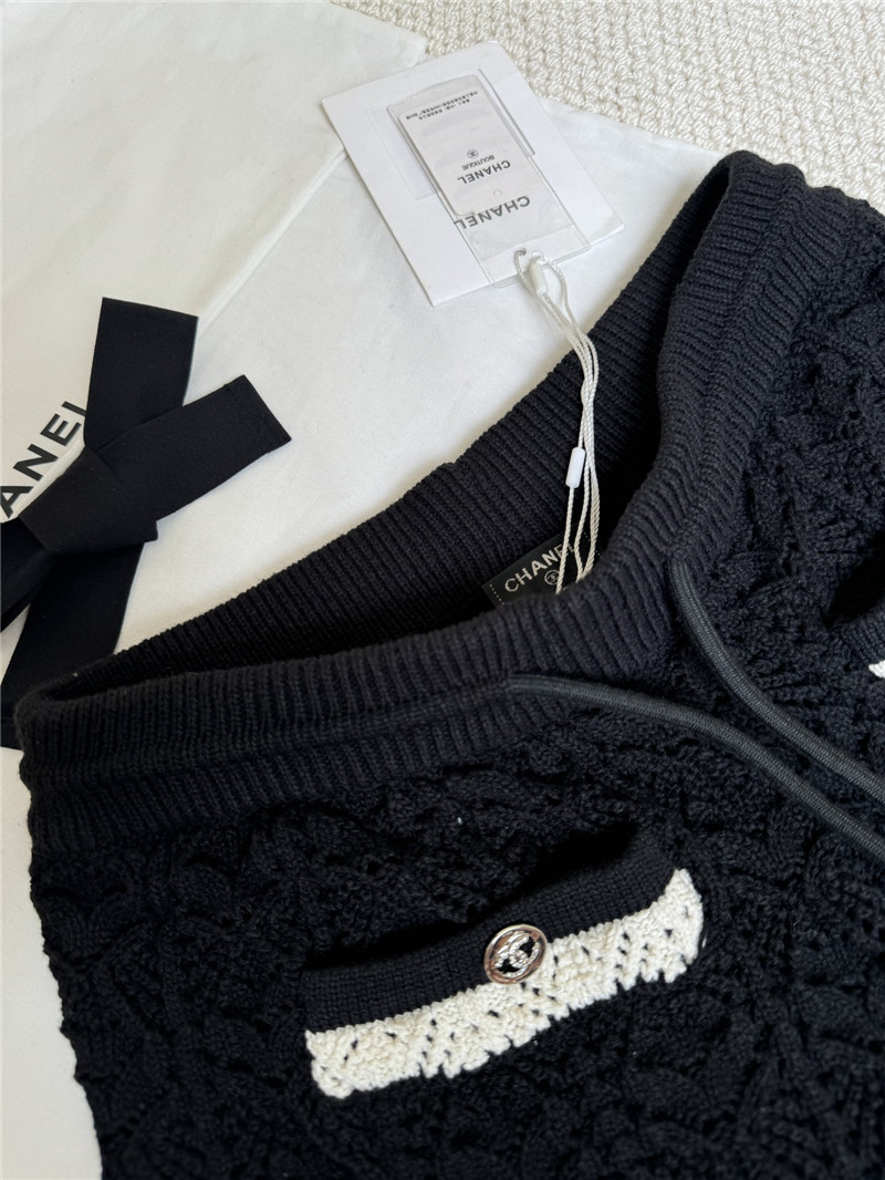 Ch**el hollow knit high waist shorts replicas clothes