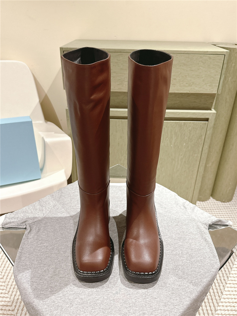 Pra*a phenix burgundy leather knee-high boots