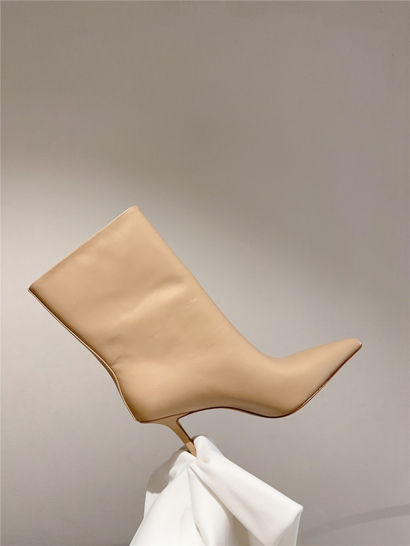 A1exa*der wang beige pointed toe stiletto heel ankle boots