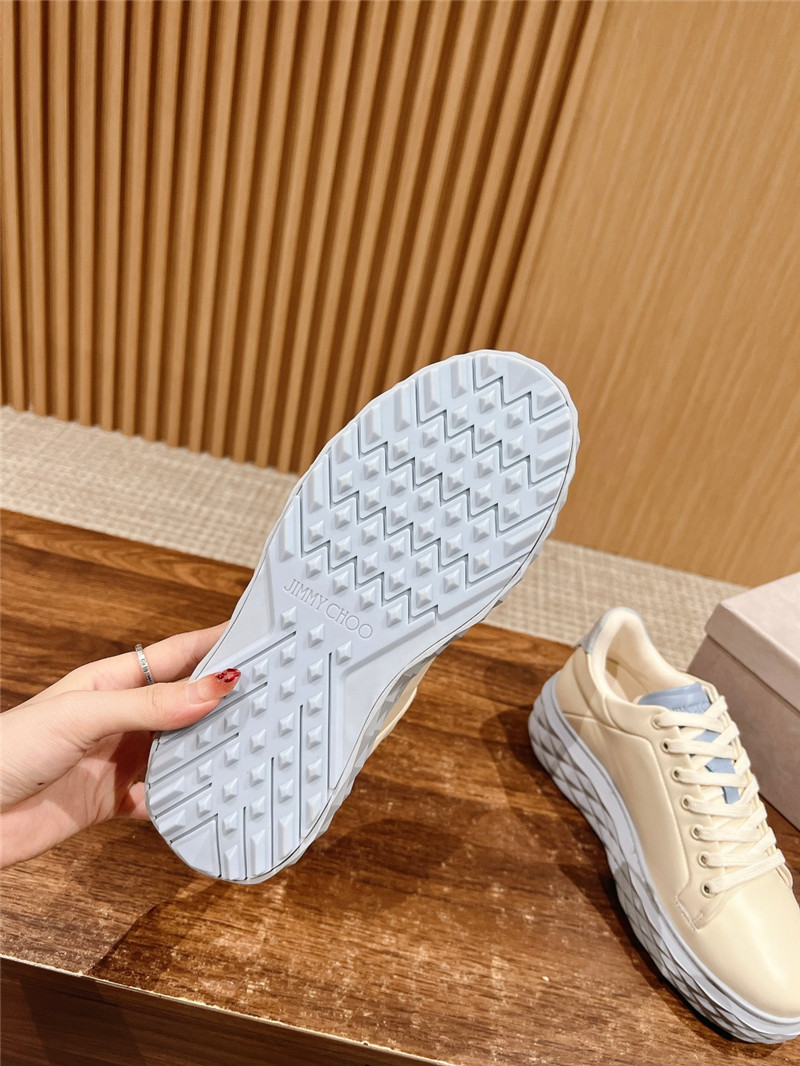 j1m*y ch00 D1am0nd maxi/f ii combo sneakers in beige