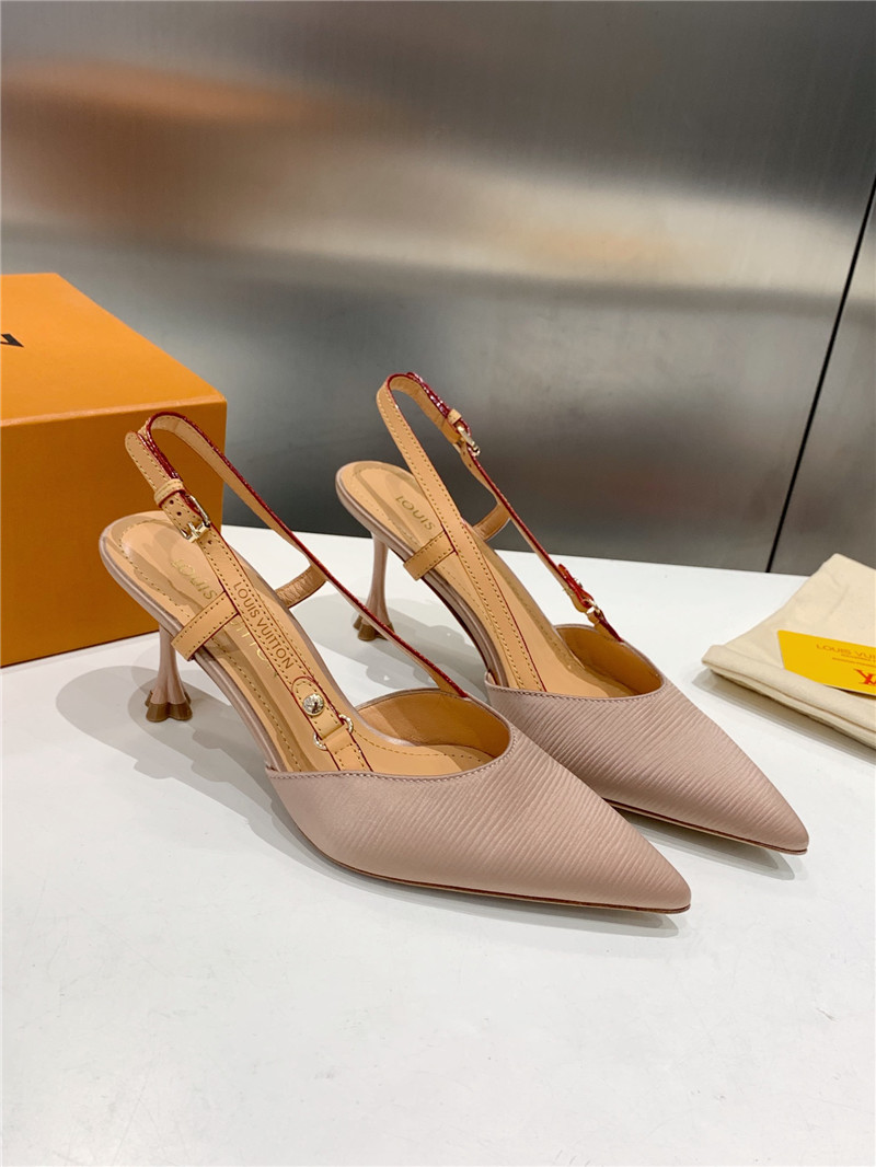 l0vis Vvtt0n blossom slingback pumps nude embroidered