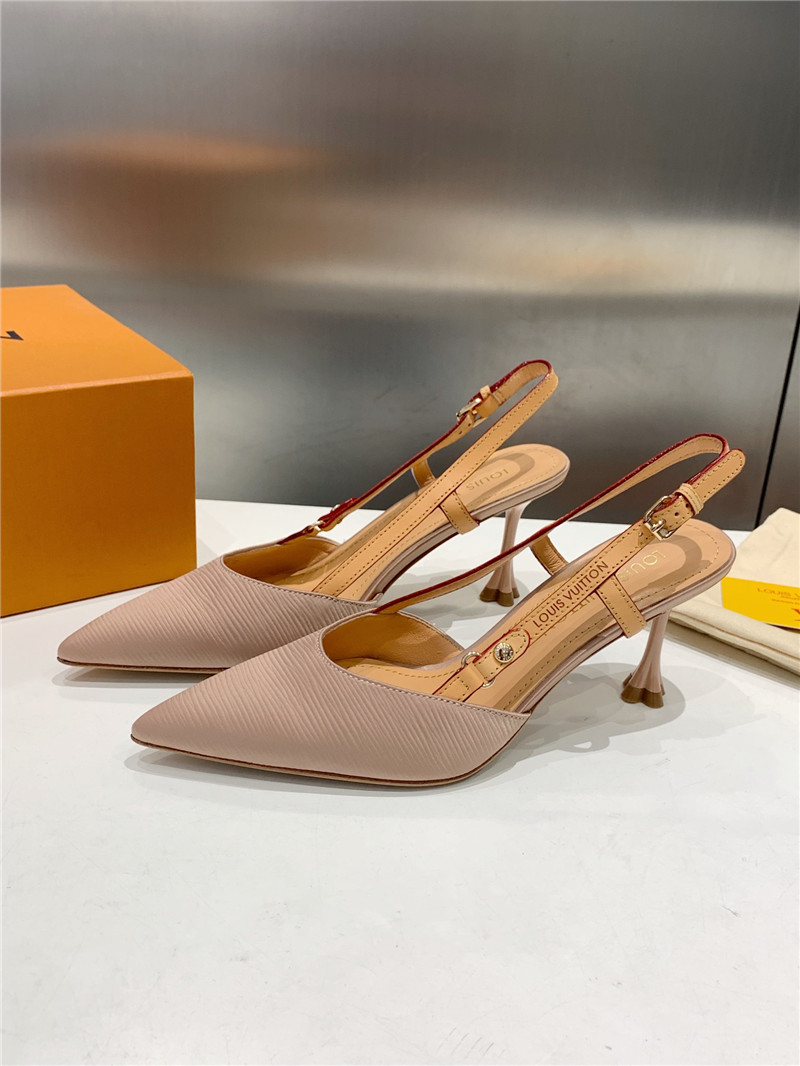 l0vis Vvtt0n blossom slingback pumps nude embroidered