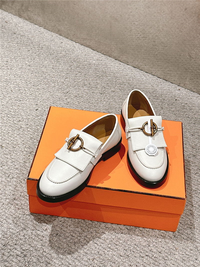 H**me5 impact loafers in white calfskin