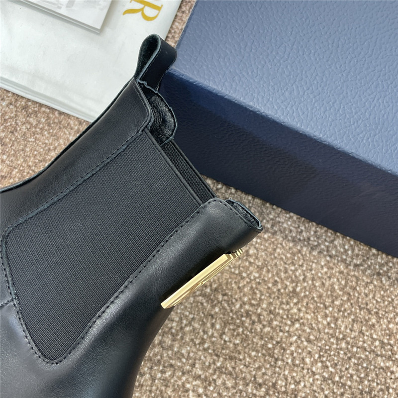 D10r logo calf leather chelsea boots