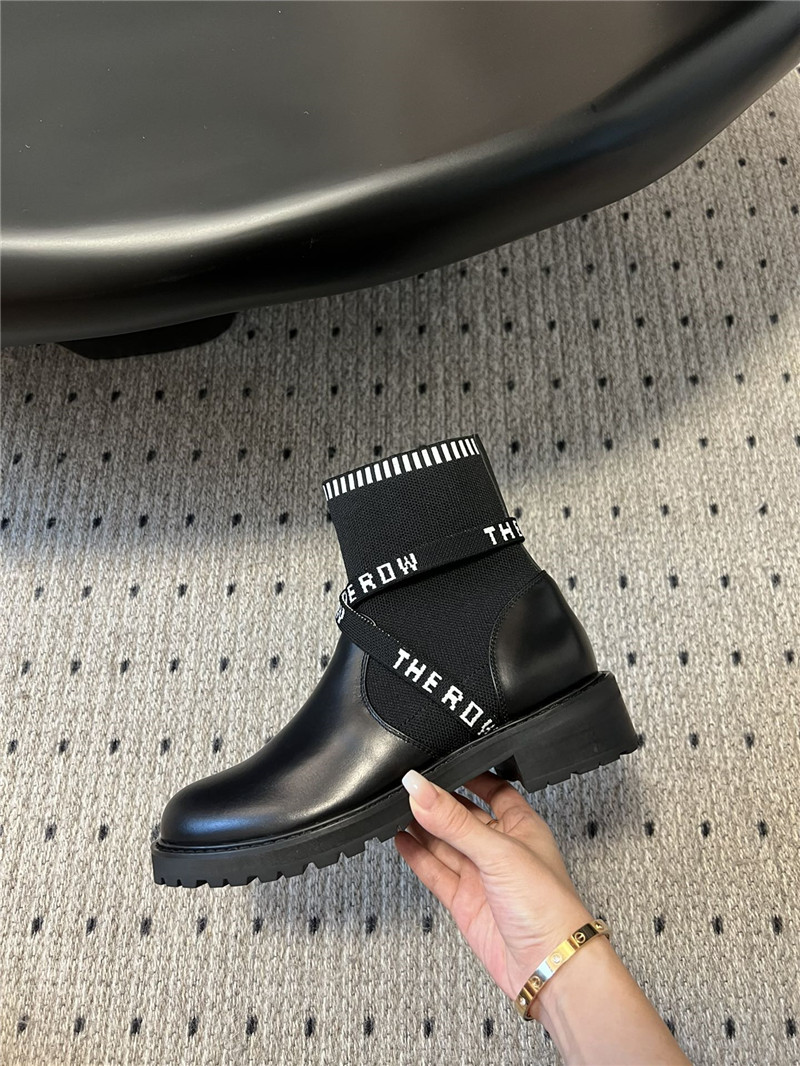 The R0w flying knit socks ankle boots replica designer shoes