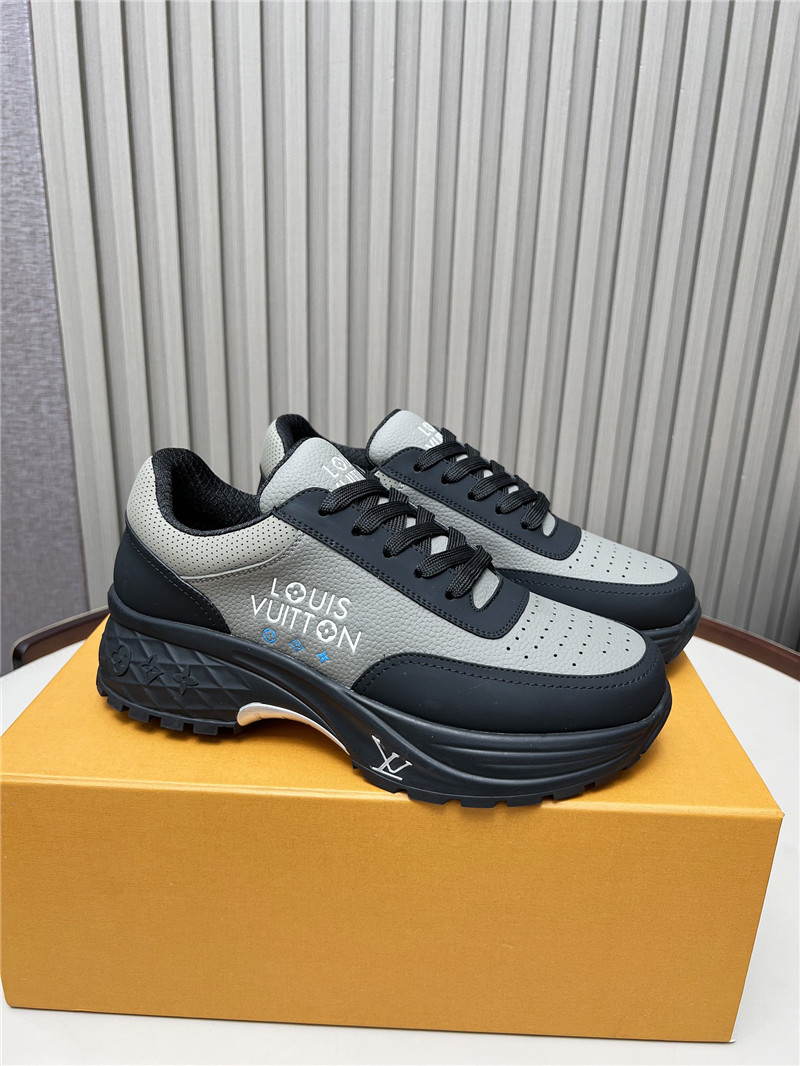 l0vis Vvtt0n lv gray black platform sneakers