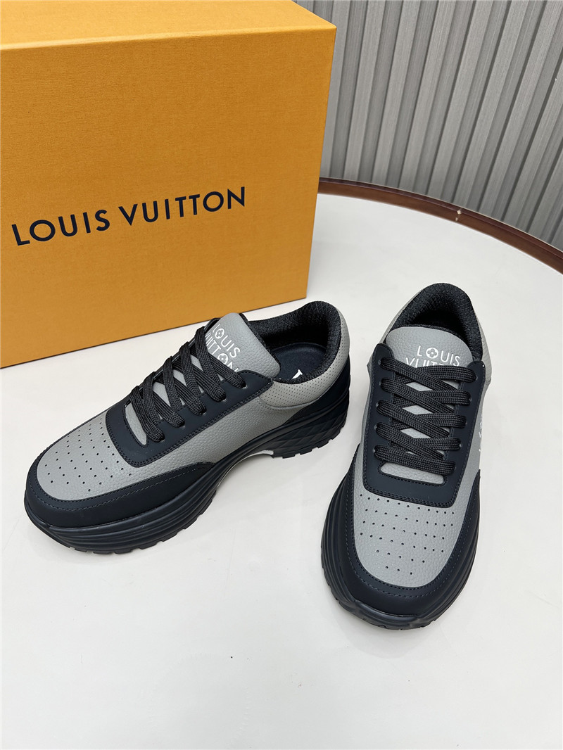l0vis Vvtt0n lv gray black platform sneakers