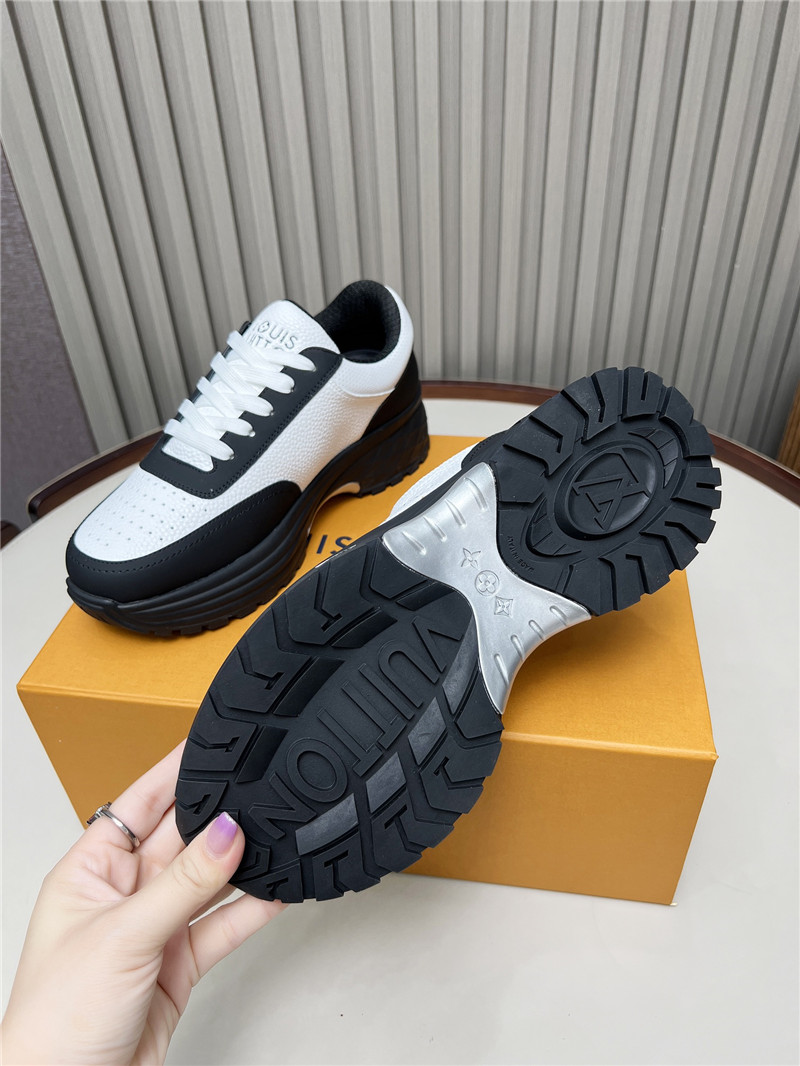 l0vis Vvtt0n lv black  white platform sneakers