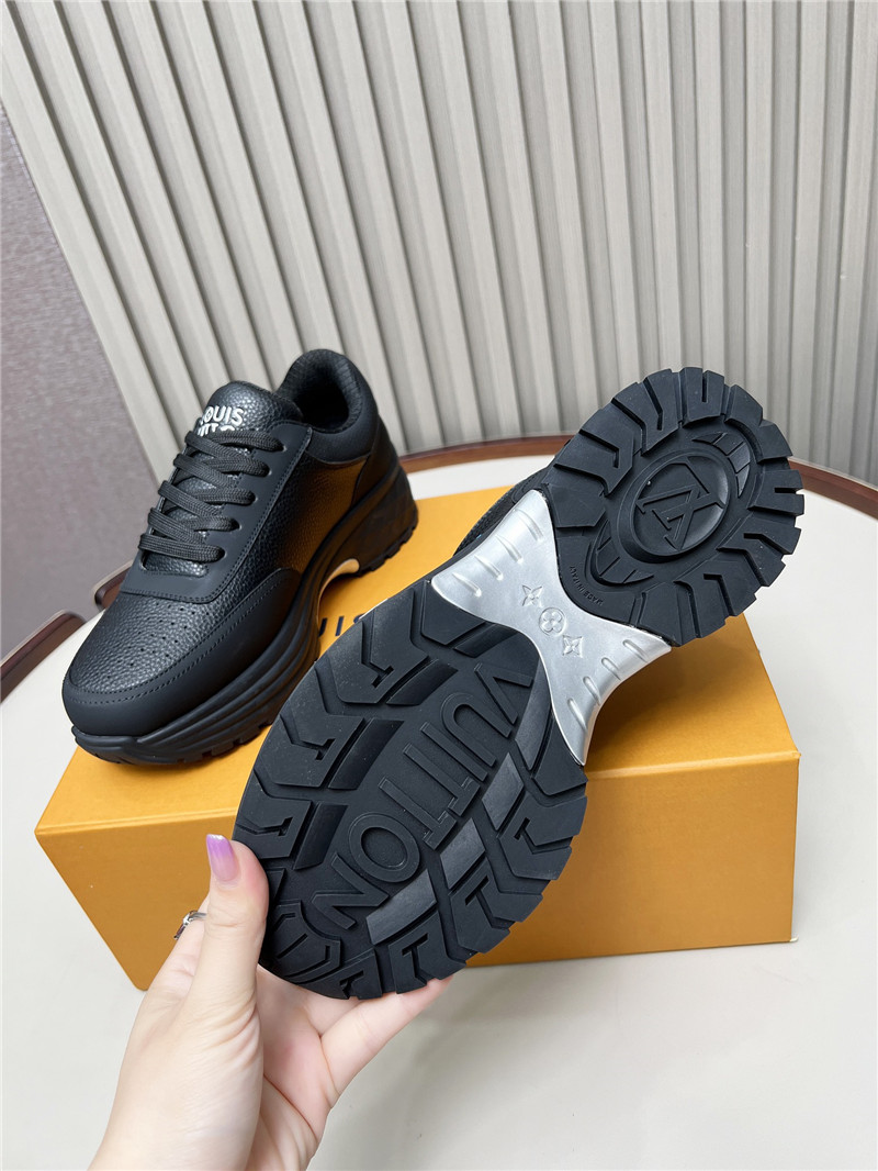 l0vis Vvtt0n lv black platform lace-up sneakers