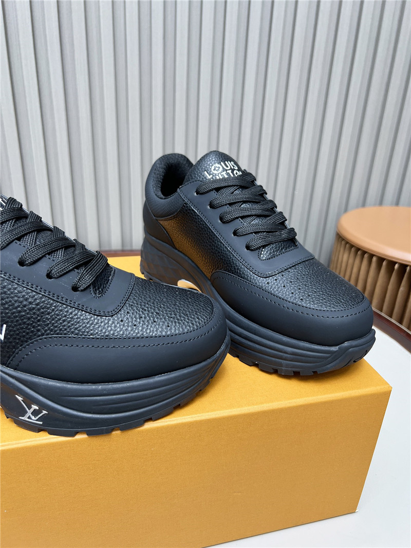 l0vis Vvtt0n lv black platform lace-up sneakers