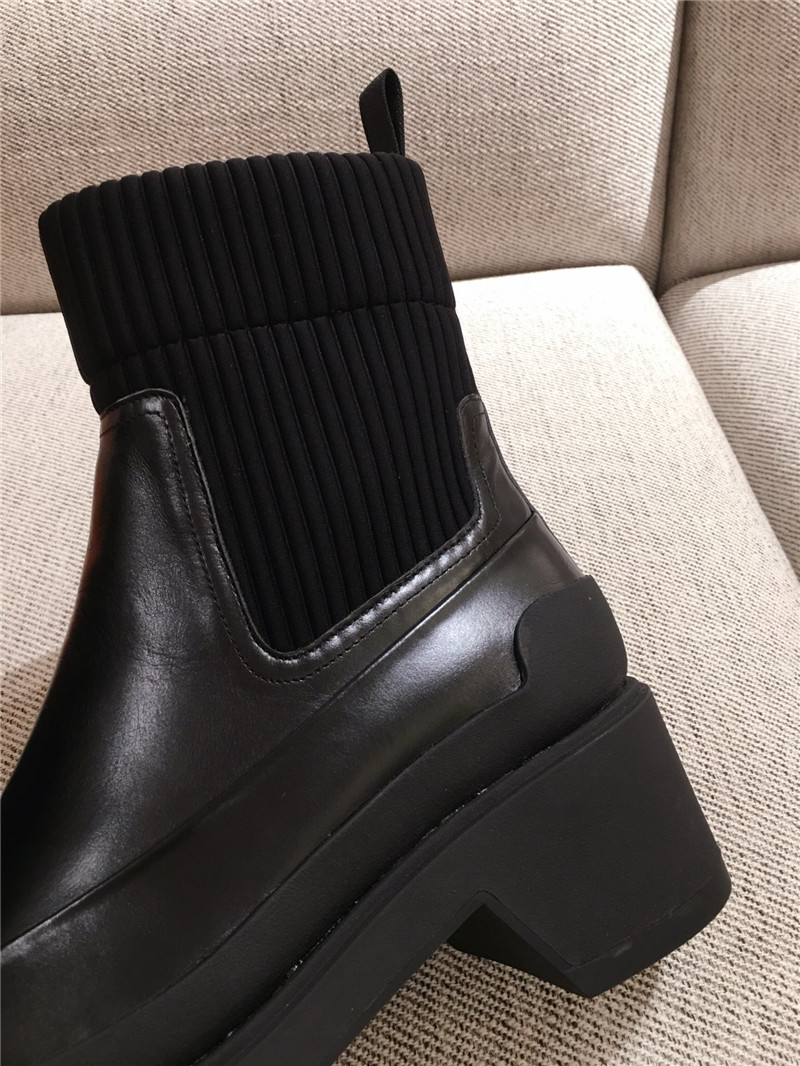 H**me5 calfskin platform ankle boots