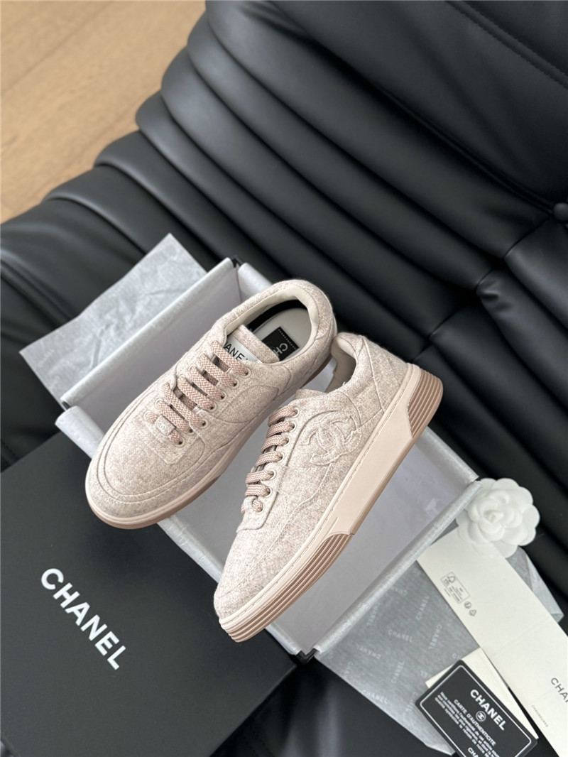 Ch**el pink logo air force sneakers for women