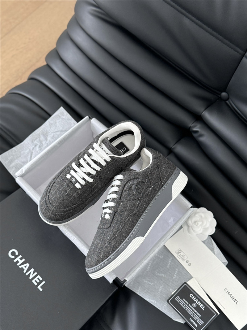 Ch**el gray logo air force sneakers