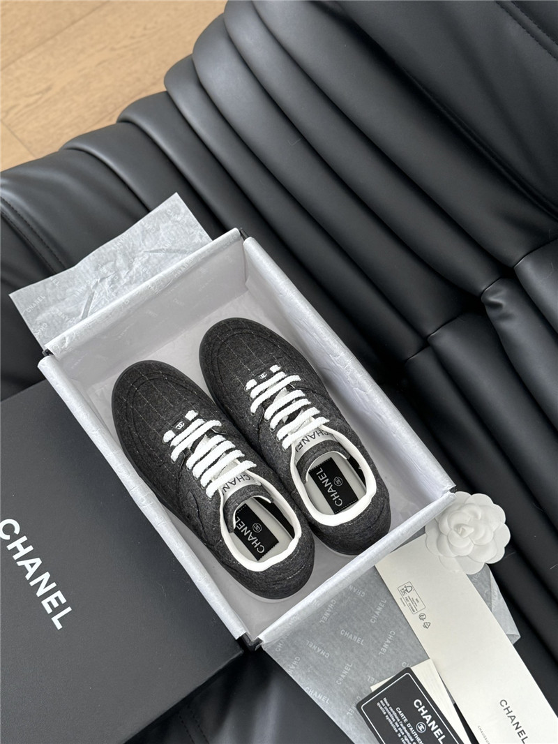 Ch**el gray logo air force sneakers