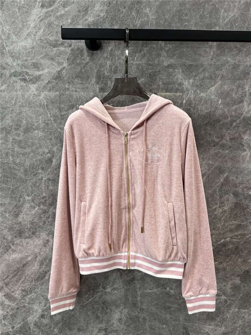 Pra*a hooded jacket + casual trousers replicas clothes