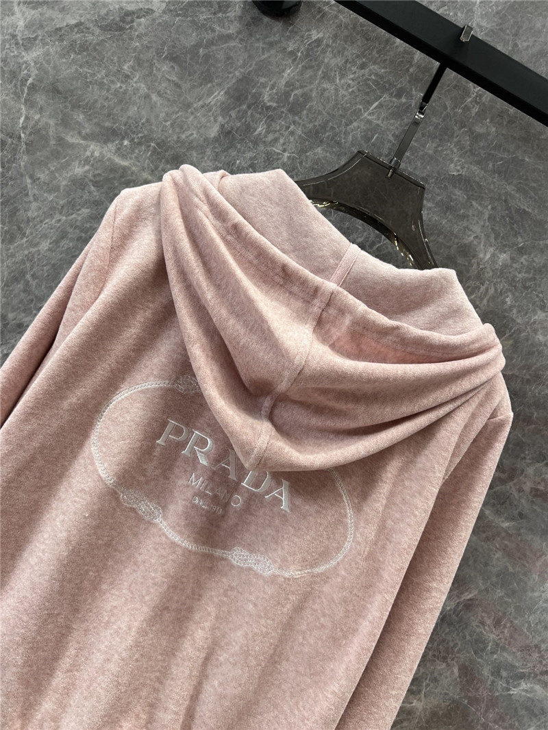 Pra*a hooded jacket + casual trousers replicas clothes