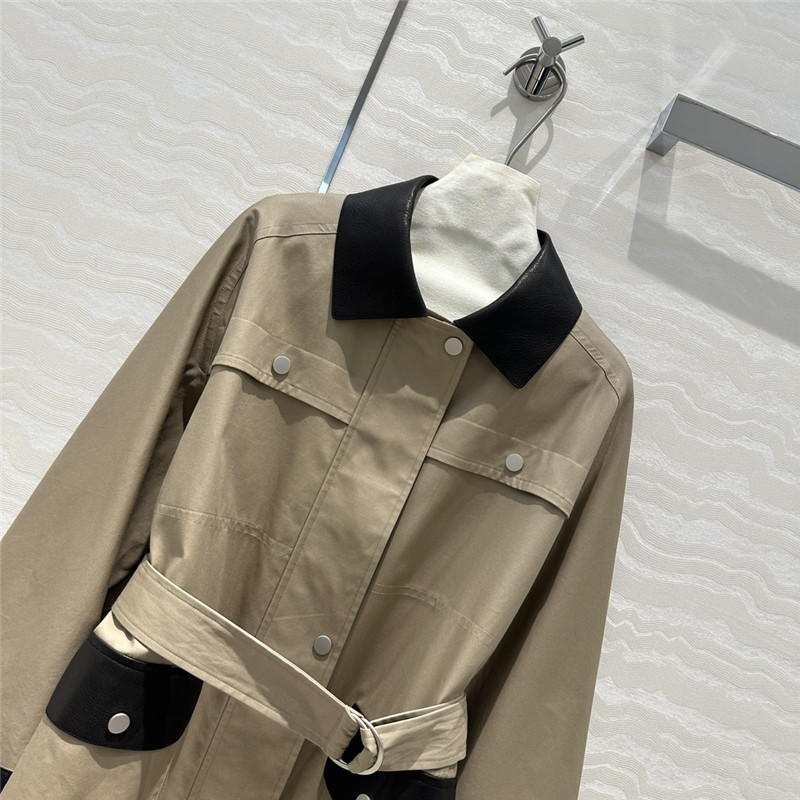 H**me5 work pocket mid-length trench coat replica clothes