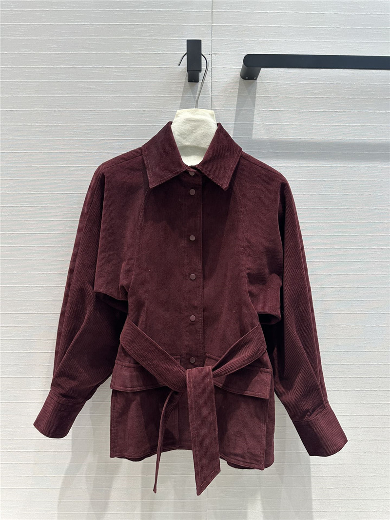 Vanitoo corduroy lace-up shirt replica clothing sites