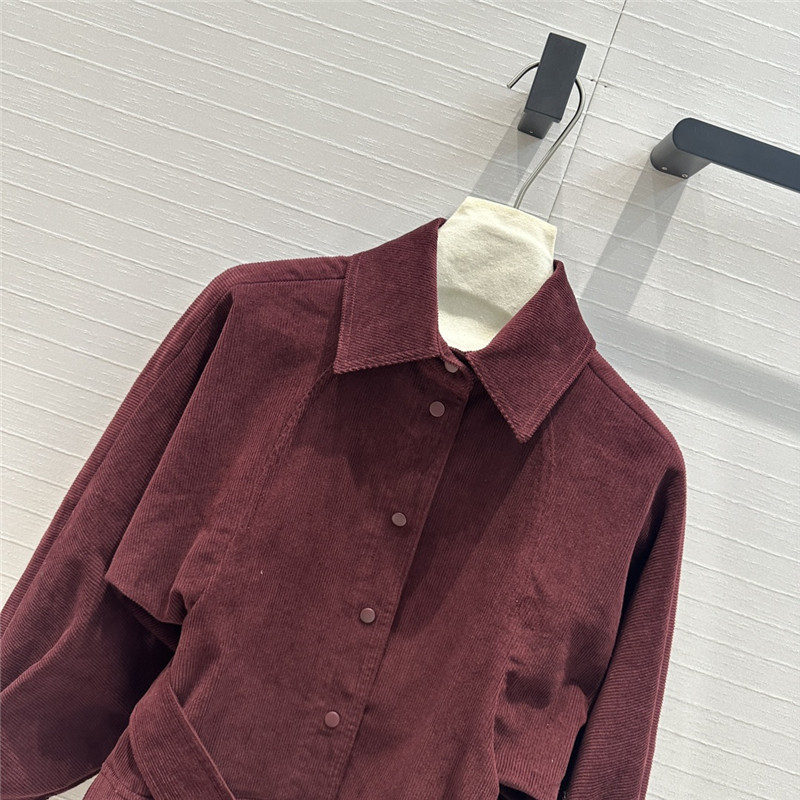 Vanitoo corduroy lace-up shirt replica clothing sites