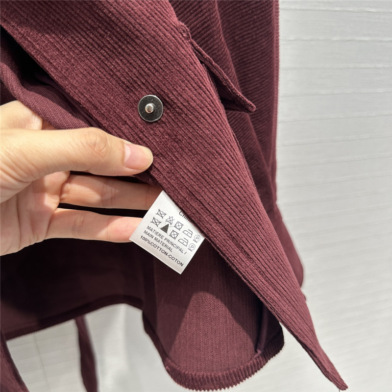 Vanitoo corduroy lace-up shirt replica clothing sites