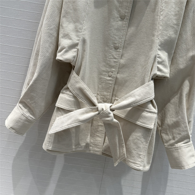 Vanitoo corduroy lace-up shirt replica clothing sites