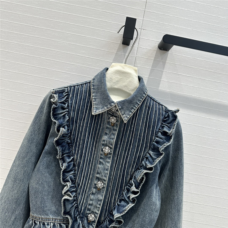 Ch**el denim jacket cheap replica designer clothes