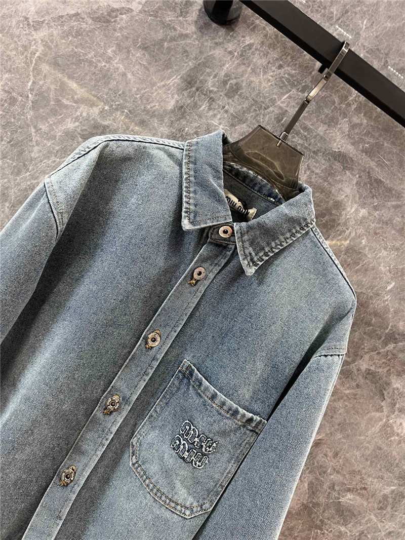 M1um1u short denim jacket replicas clothes