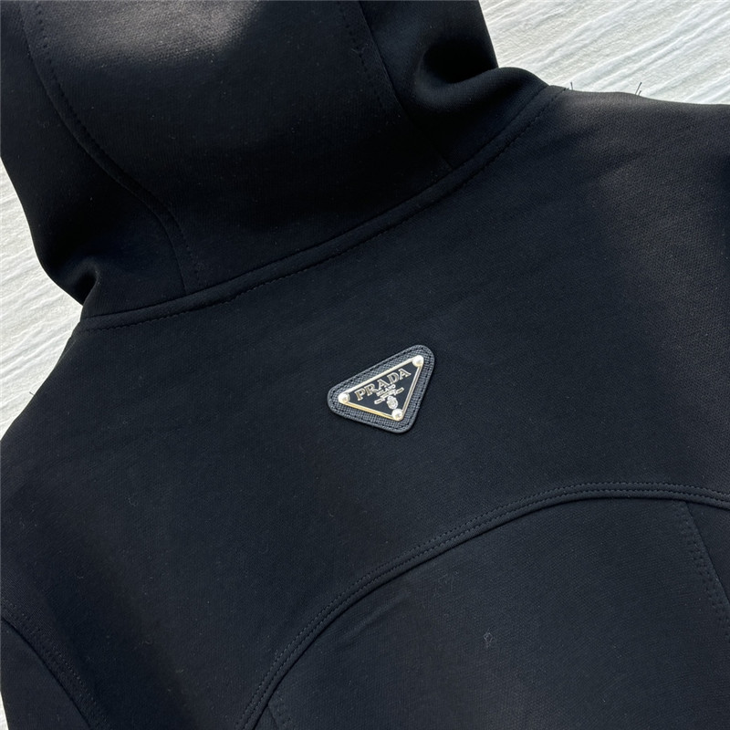 Pra*a hooded drawstring trench coat replica d&g clothing