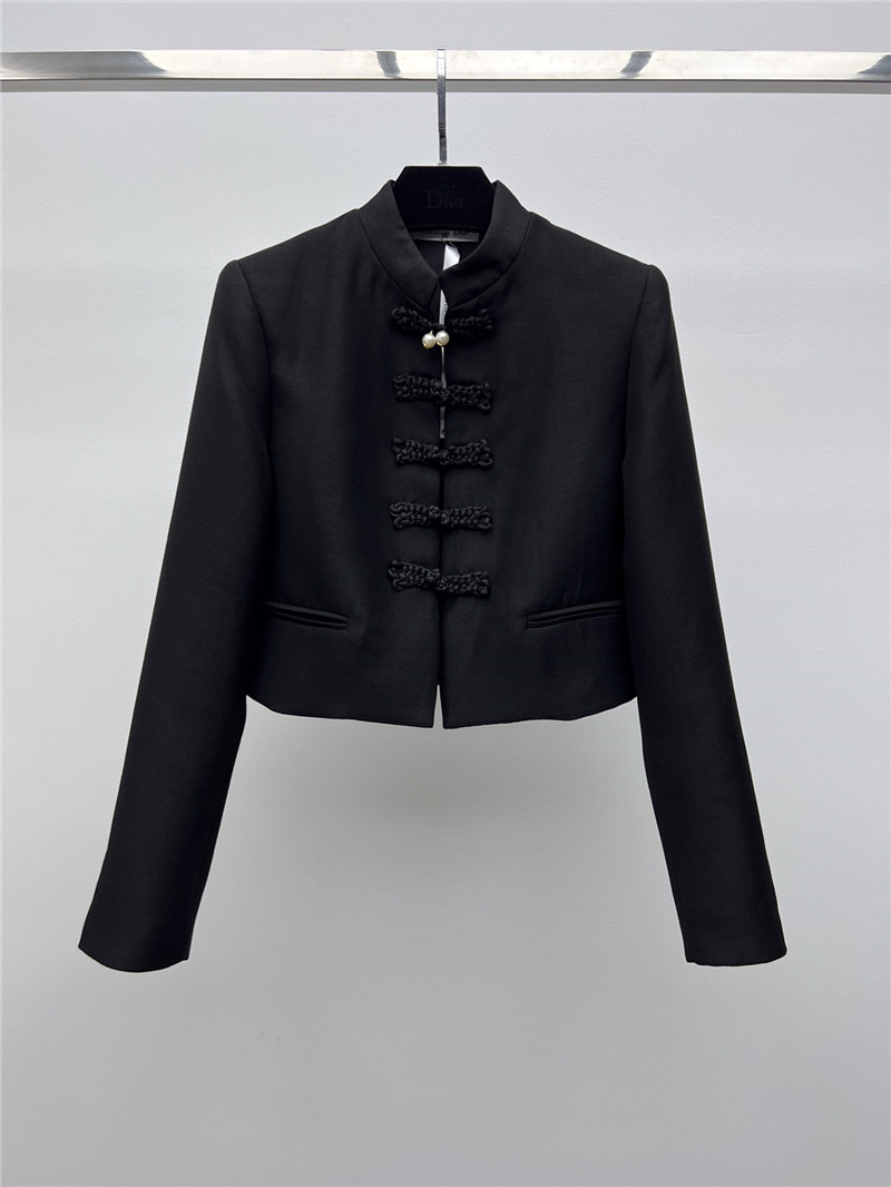 D10r stand collar buttoned suit jacket replicas clothes