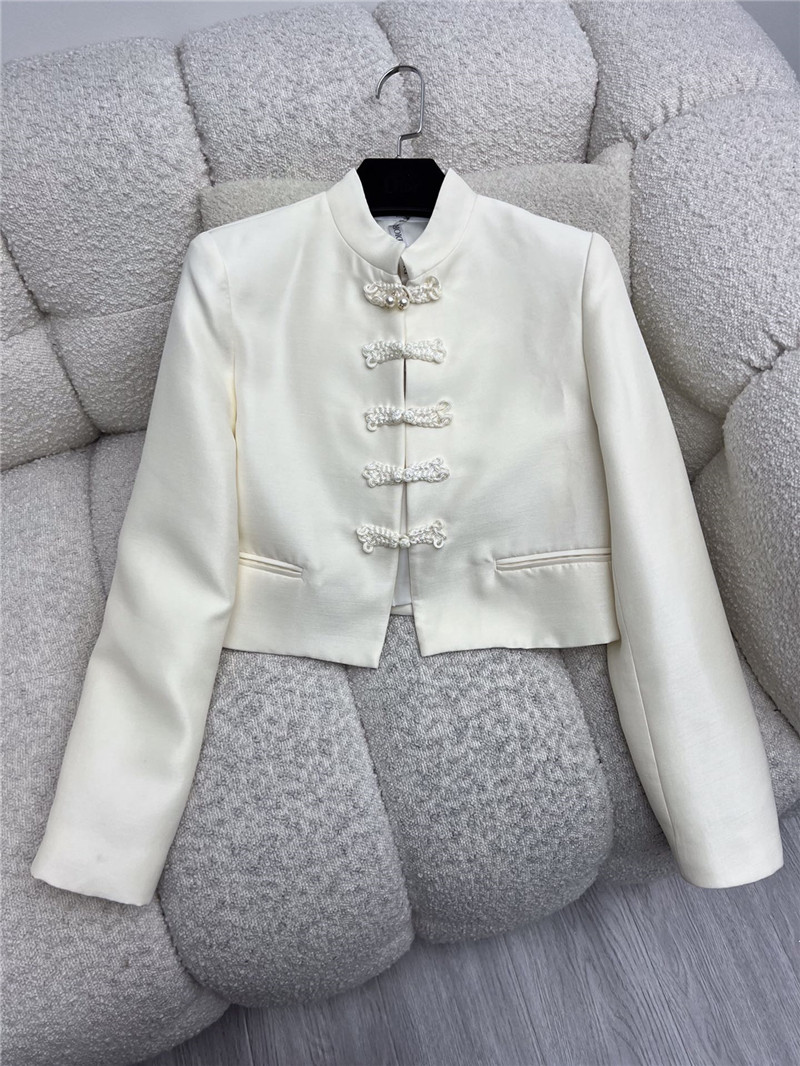 D10r stand collar buttoned suit jacket replicas clothes