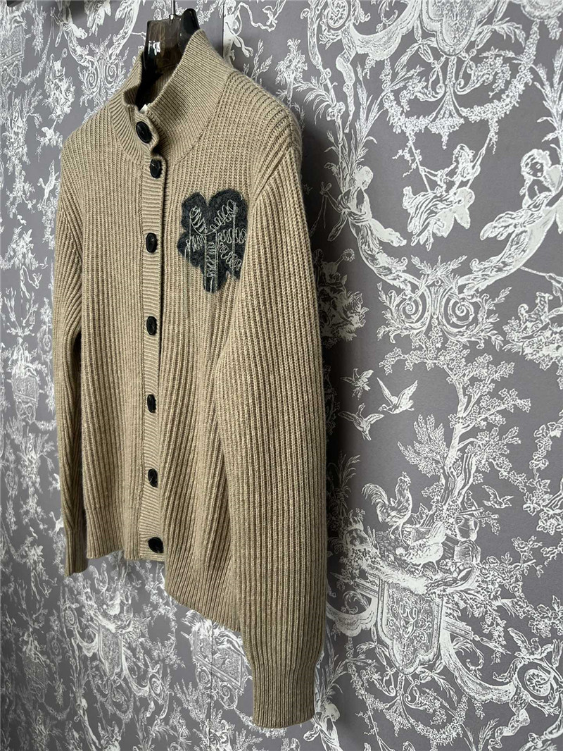 BC Bejewelled Cashmere Cardigan Beige