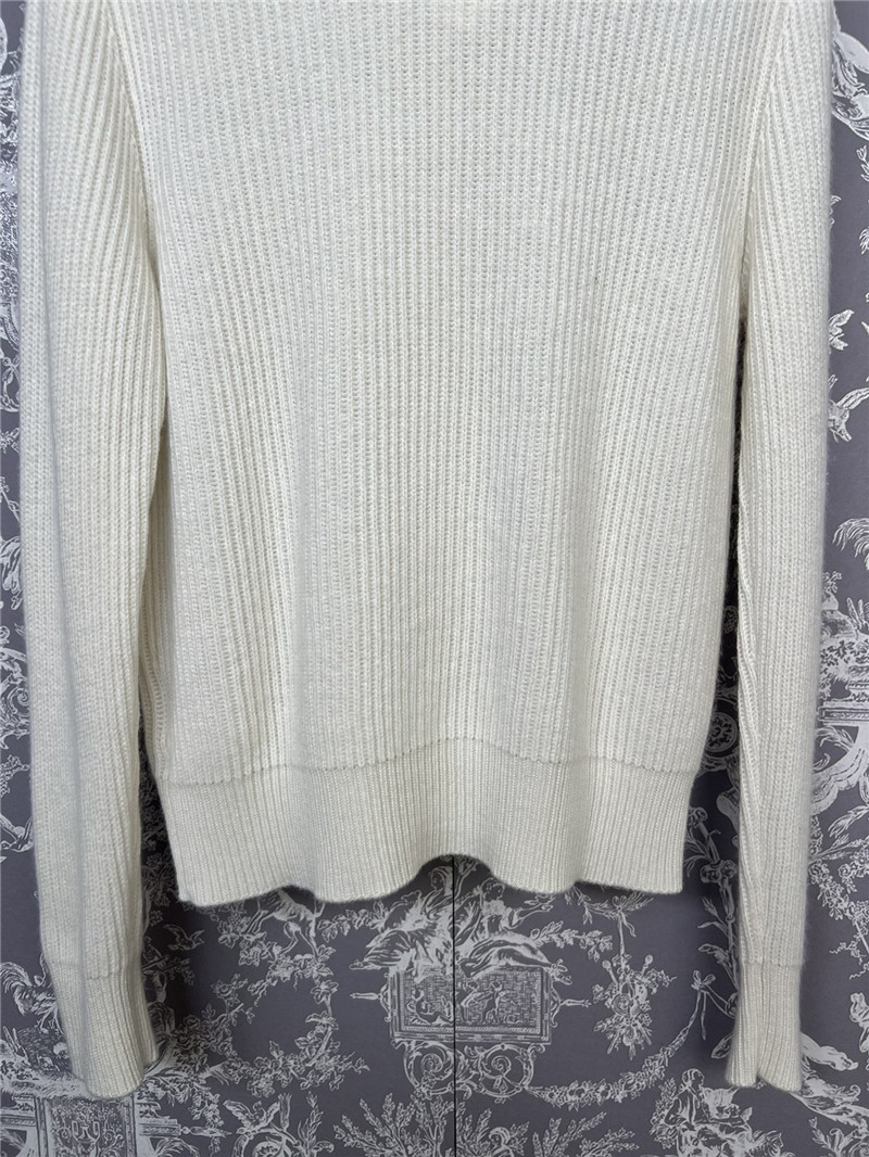 BC Bejewelled Cashmere Cardigan White
