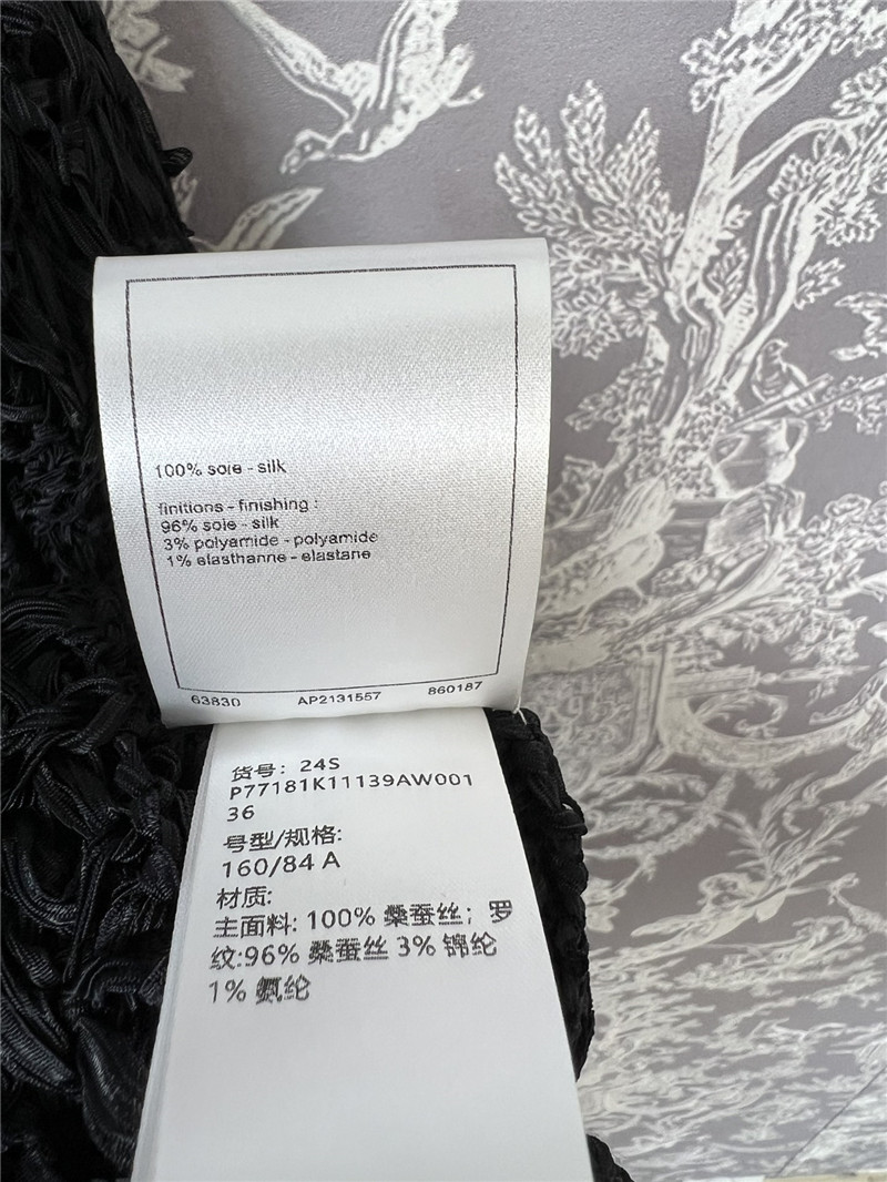 Ch**el crochet sailor-collar pullover in black