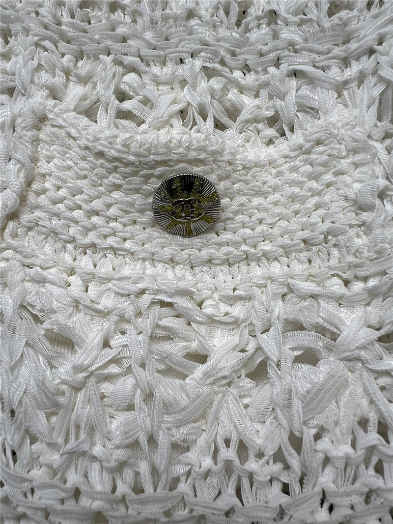 Ch**el crochet sailor-collar pullover in white