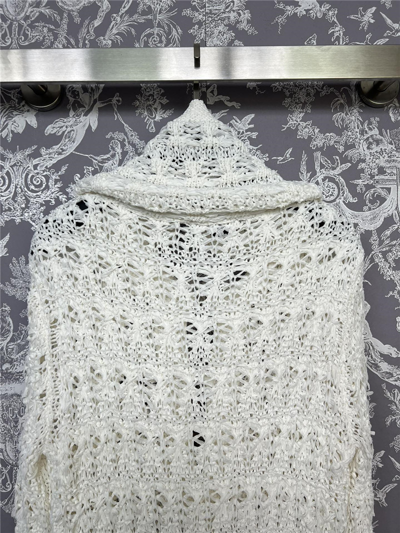 Ch**el crochet sailor-collar pullover in white