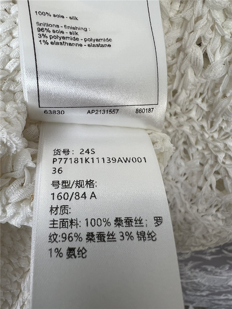 Ch**el crochet sailor-collar pullover in white