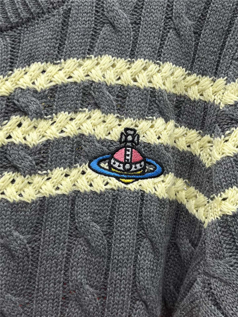 Vivienne Westwood Multicolor Stripe Cable Cardigan