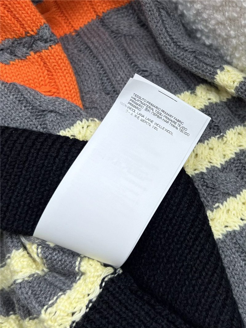 Vivienne Westwood Multicolor Stripe Cable Cardigan