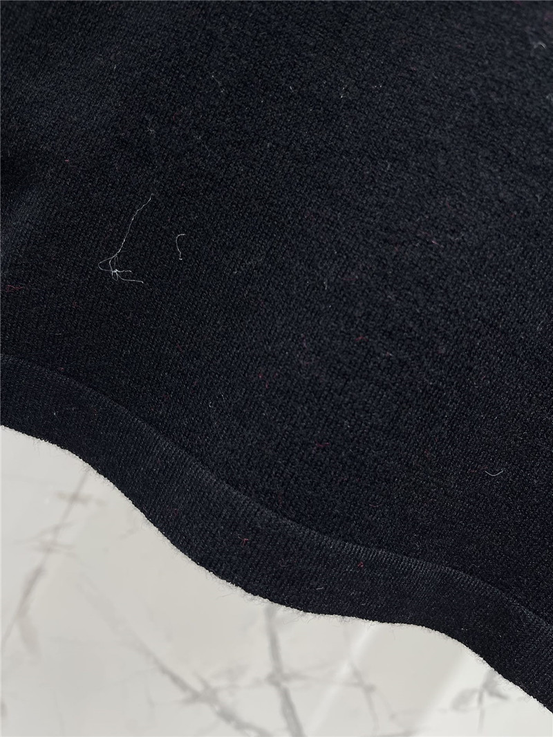 Va1e*ntin0 ruffled viscose and wool sweater black