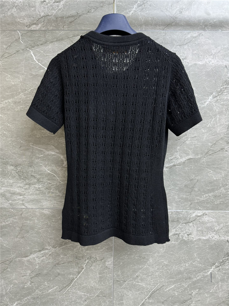 l0vis Vvtt0n lv hollow knit short-sleeved replica clothes