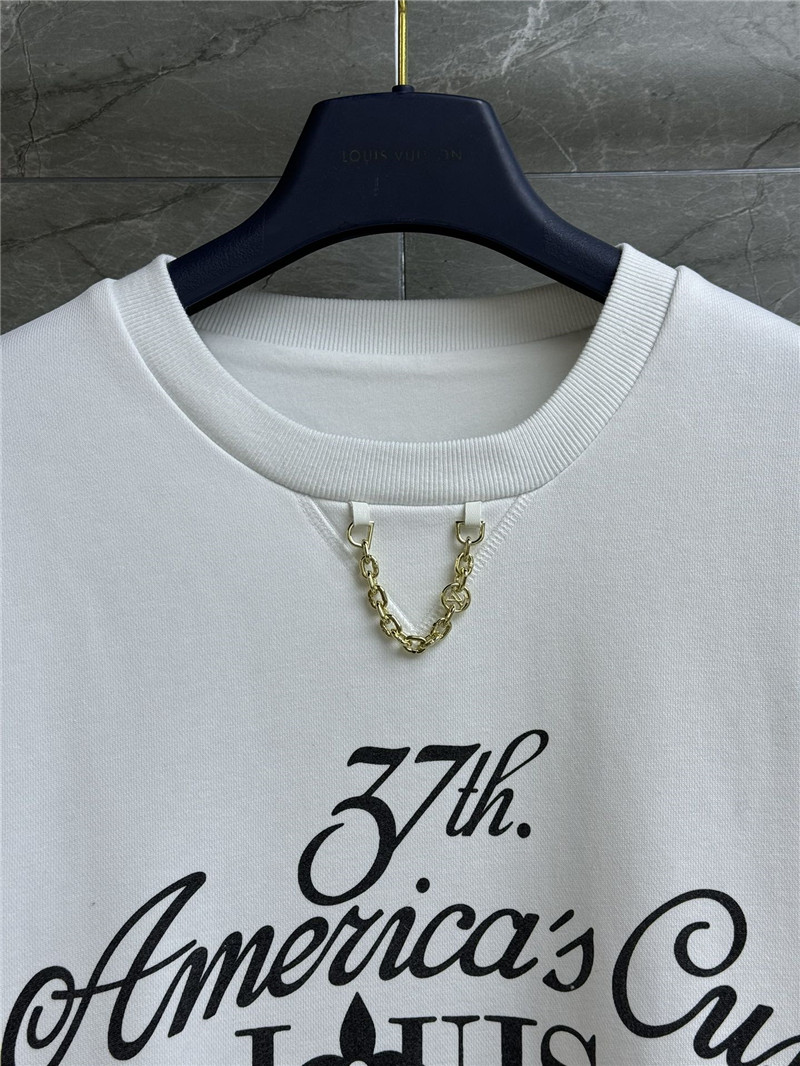 LV x AC 37th Print Chain Sweatshirt in White