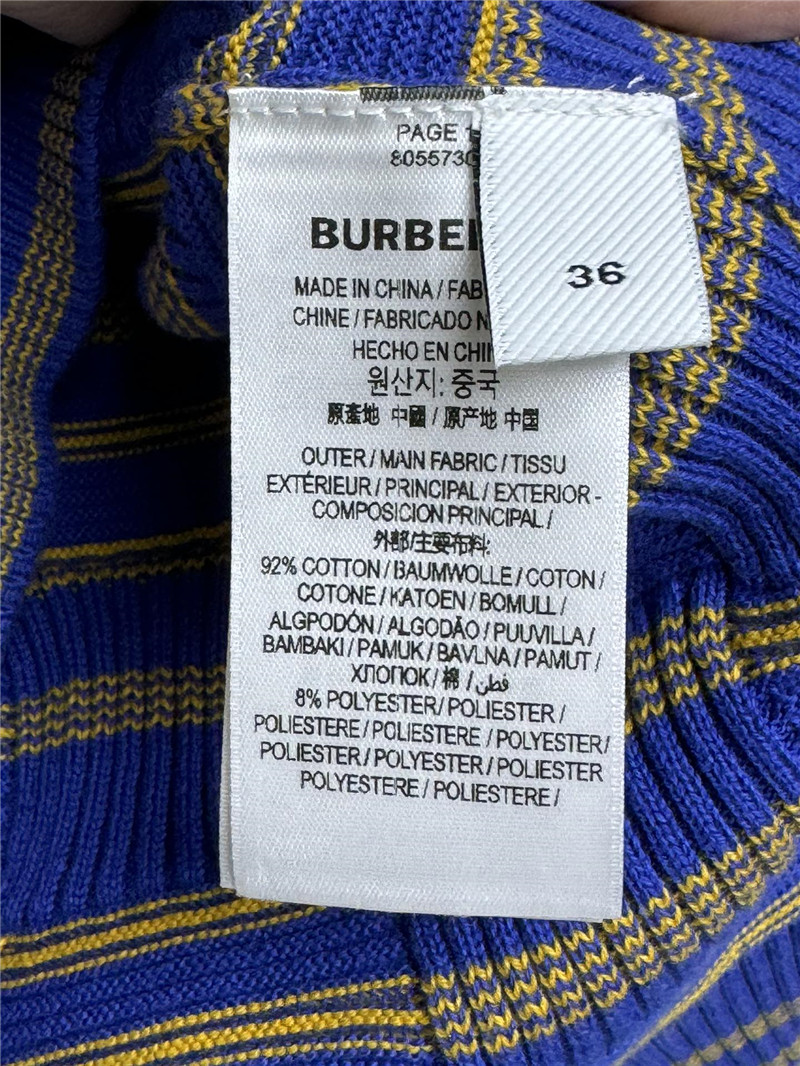 Ch**el striped knitted short sleeves replica designer clothes