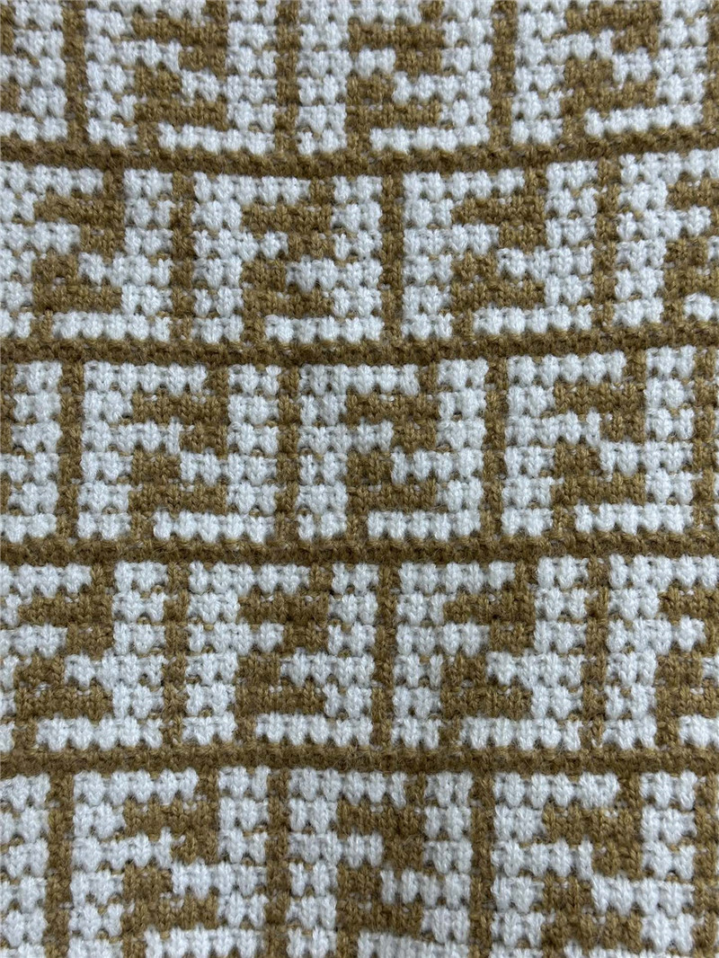 F**di cotton ff cardigan beige/white