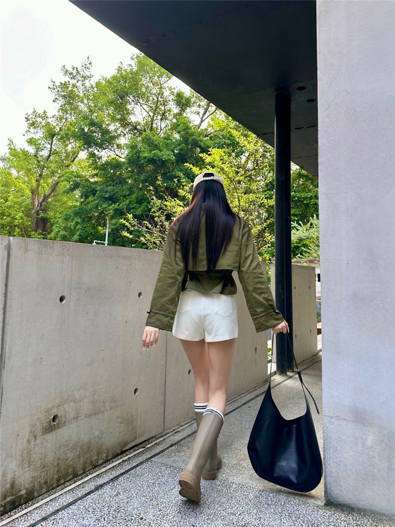 Pra*a waist short coat replica d&g clothing