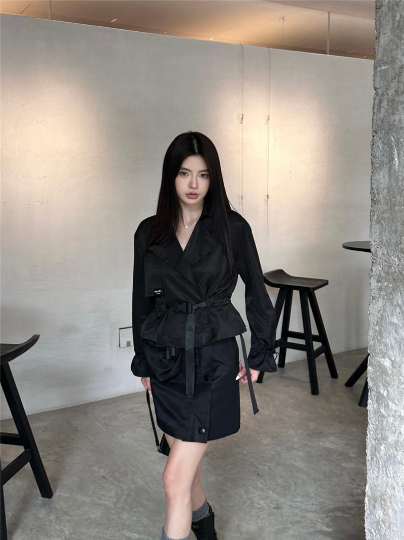 Pra*a waist short coat replica d&g clothing