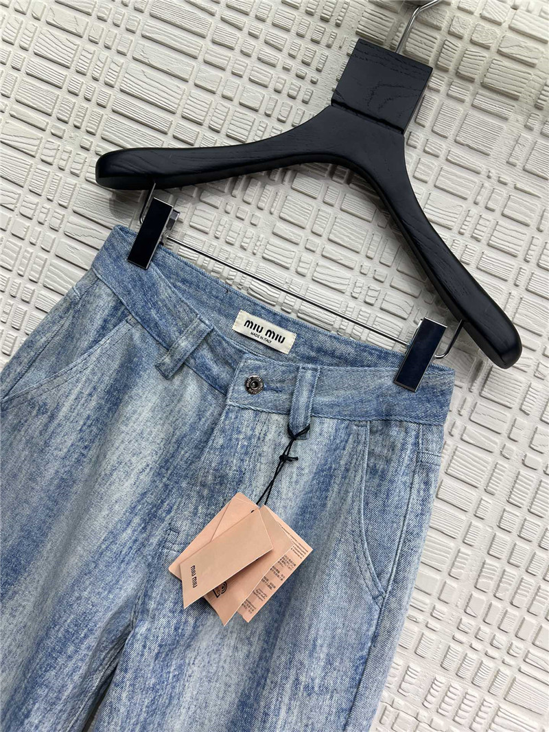 M1um1u denim trousers replica clothing sites