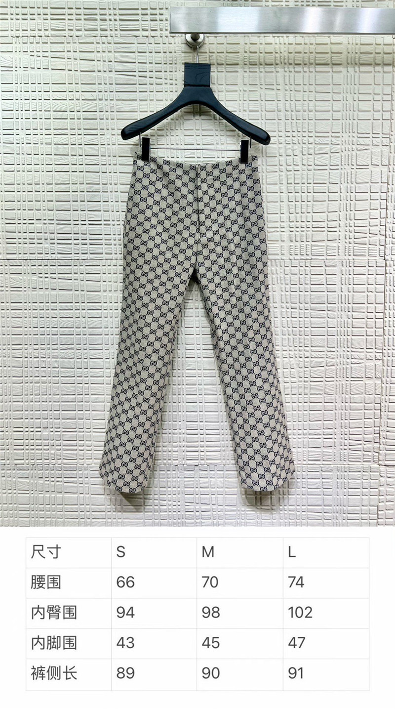 Gvc*1 classic jacquard trousers replica designer clothes