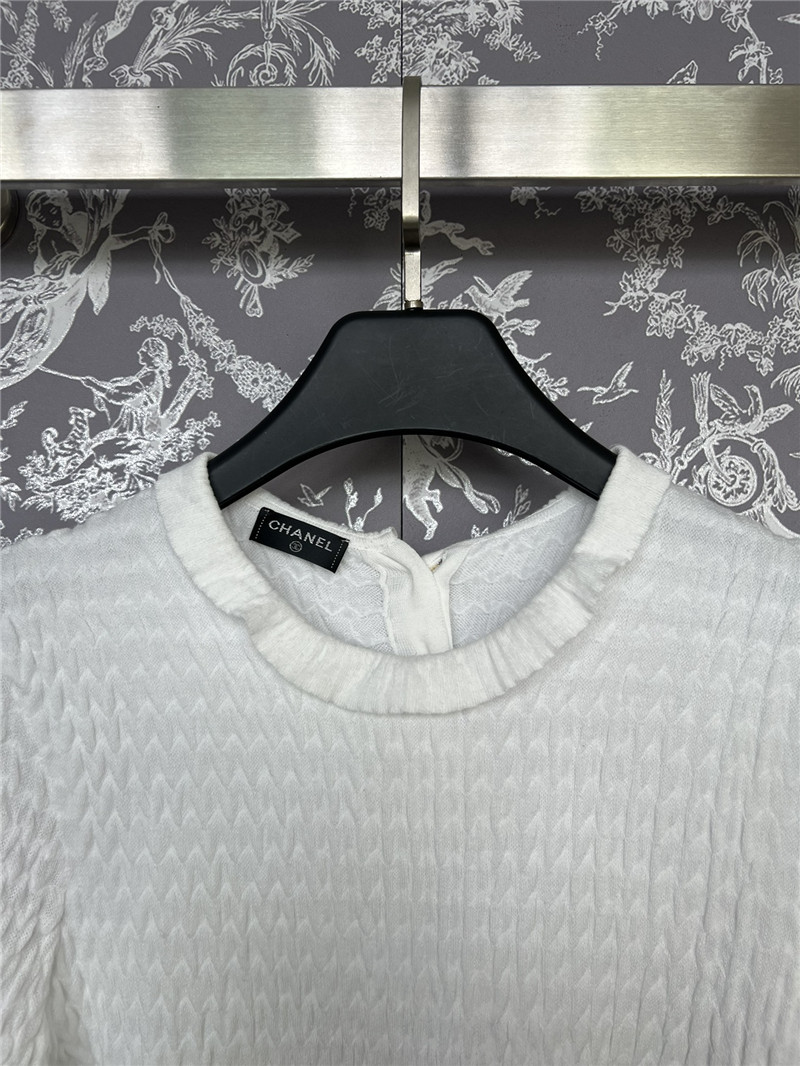 Ch**el lace collar short sleeve replica d&g clothing