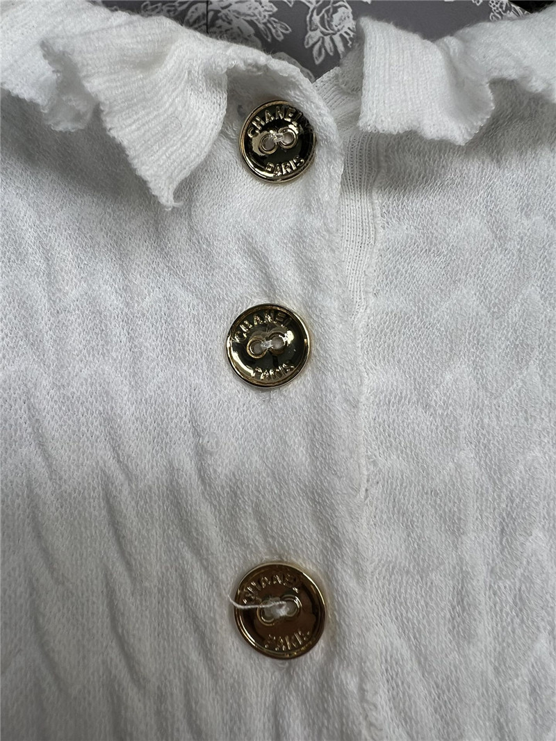 Ch**el lace collar short sleeve replica d&g clothing